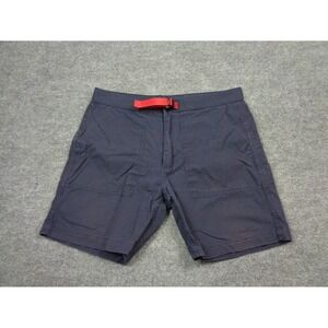 Topo Designs  Belted Shorts Mens L Blue Ripstop Hiking Climbing USA Made